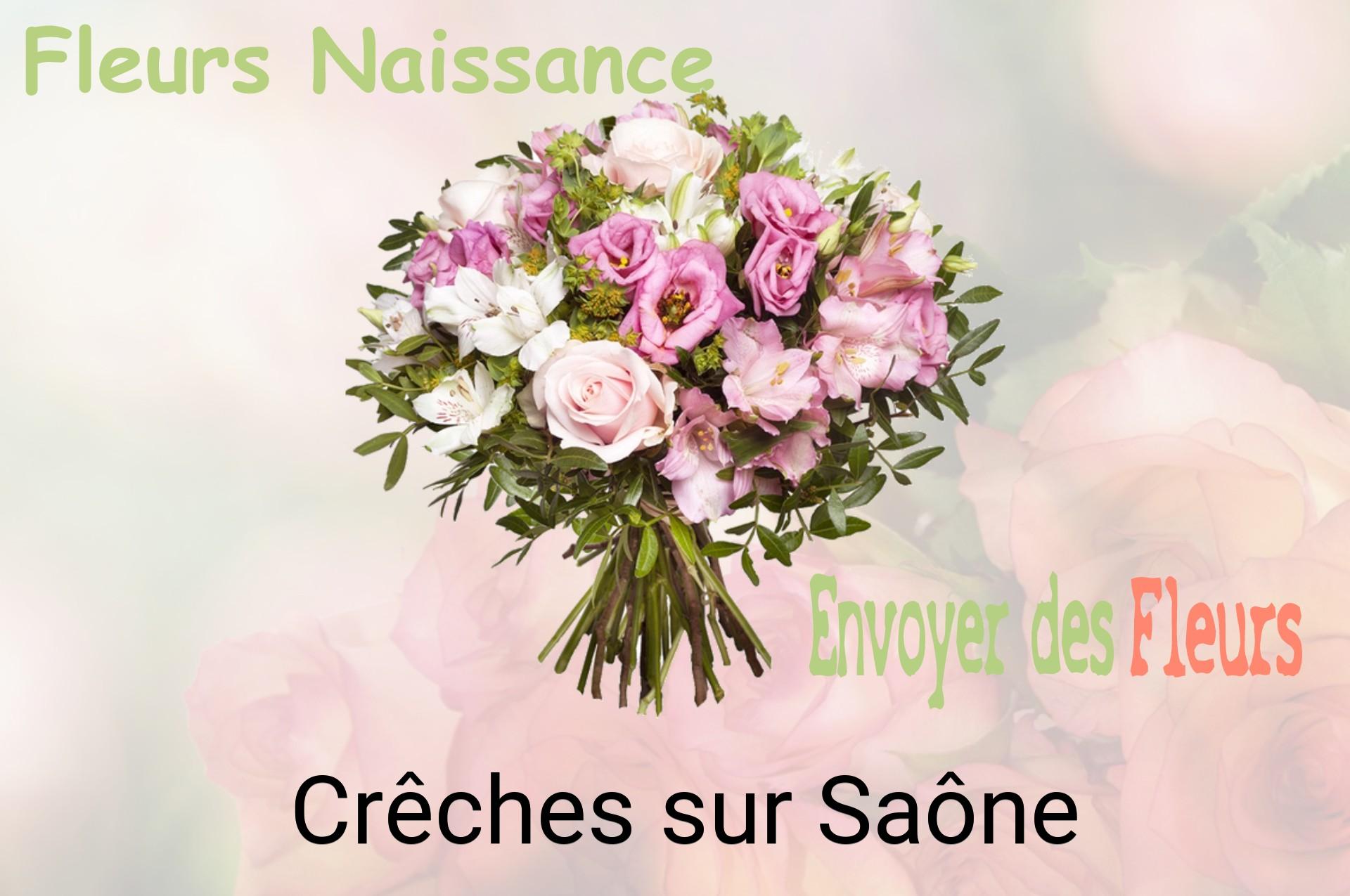 Bouquet de fleurs de naissance livré à Crêches-sur-Saône